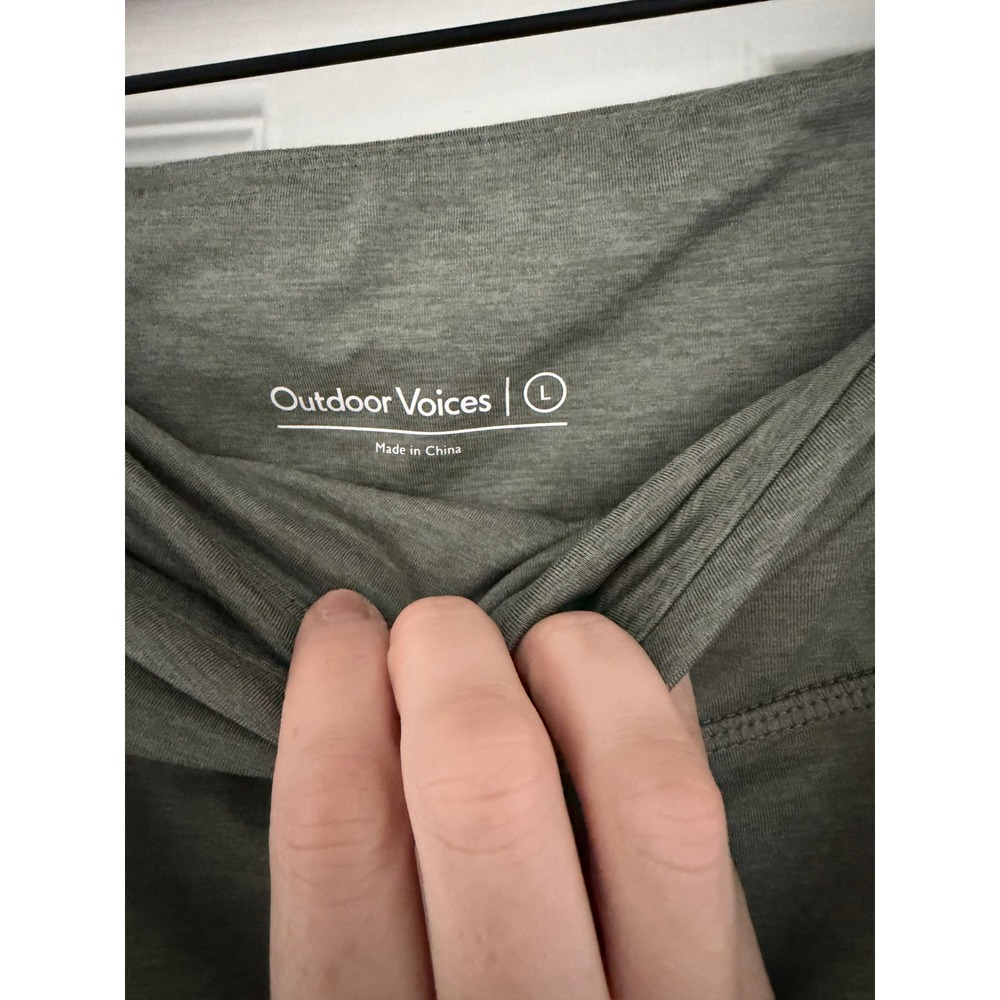 Outdoor Voices Womens Green Bike Shorts Activewear Athleisure - Picture 2 of 4